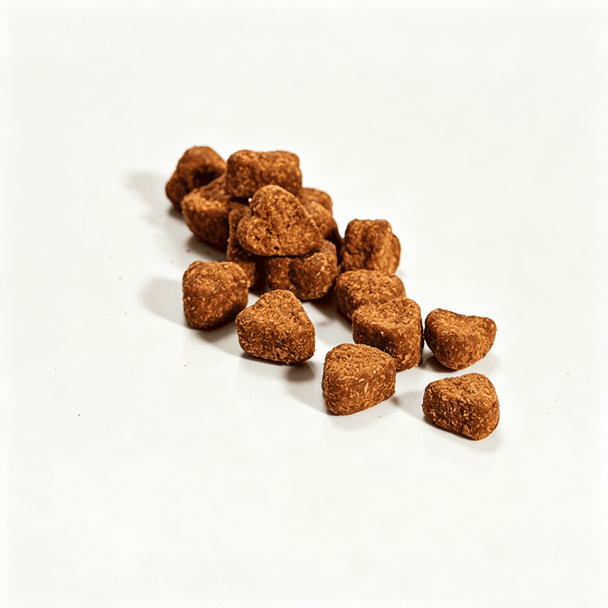Heart-shaped soft chew pet supplements produced at Beno Biotech